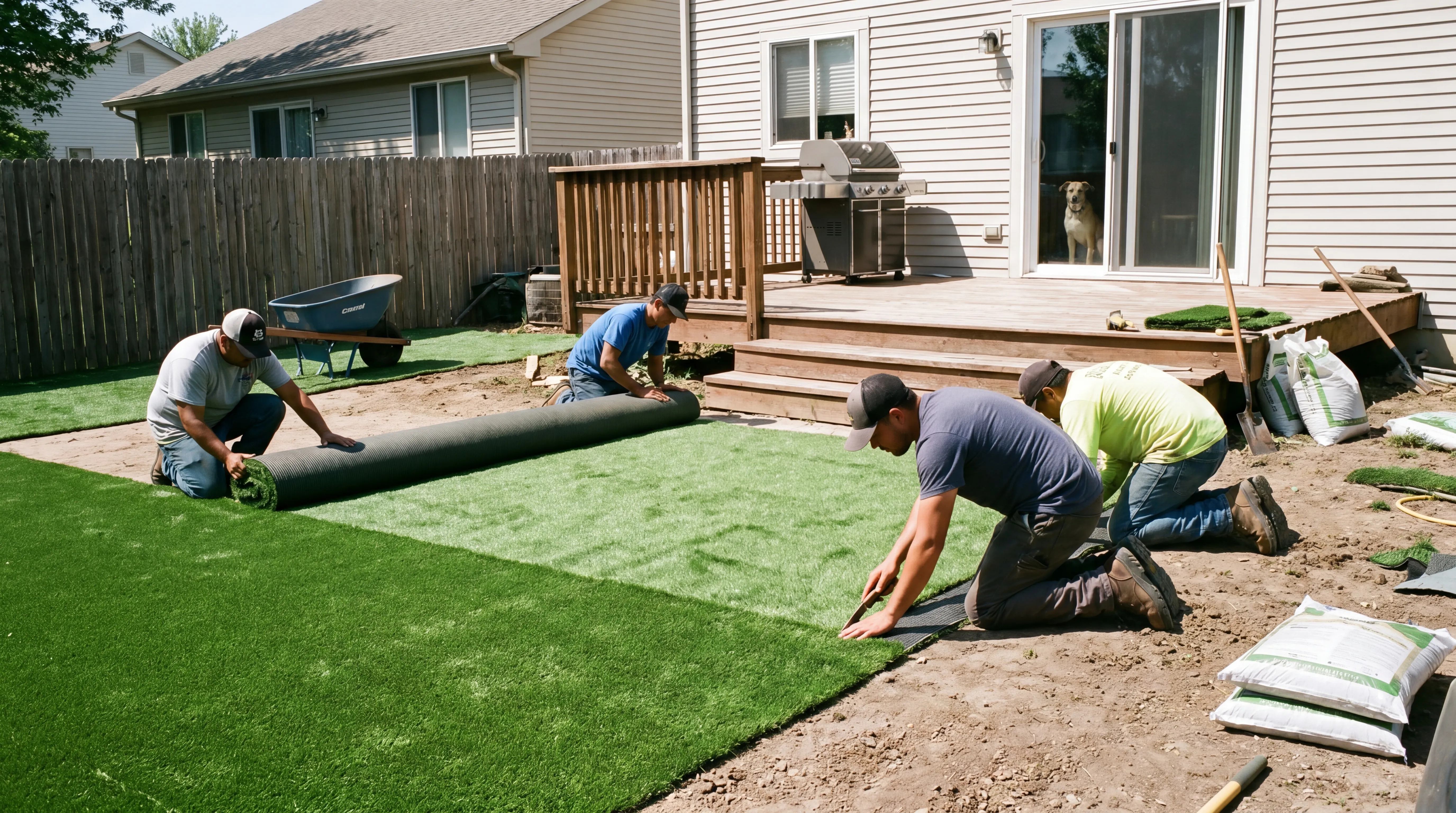Turf installation